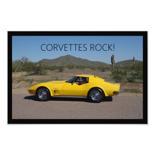 Foto Poster Corvette Covettes Rock 1973 C3 (Frente)