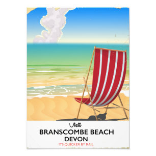 Foto Poster costero de Branscombe Beach Devon