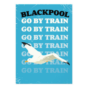 Foto Poster costero Vintage Blackpool