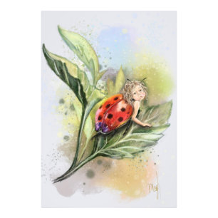 Foto Poster de arte Cute Ladybug