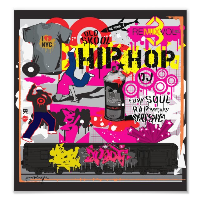Foto Poster de arte de Hip Hop (Frente)