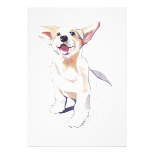 Foto Póster de Arte de Pared de Corgi – Arte de Pembrok