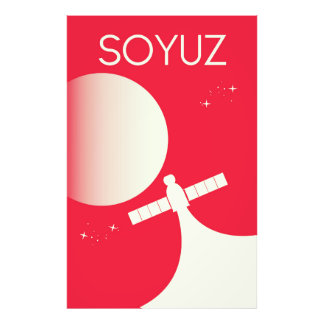 Foto Poster de arte espacial Soyuz