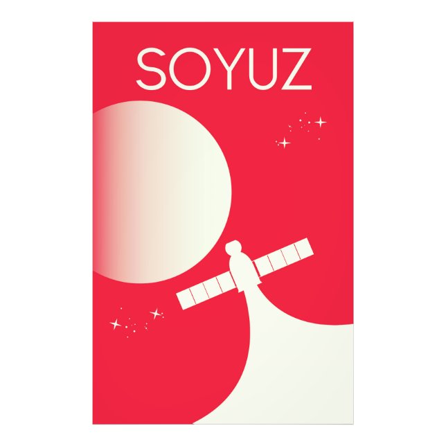Foto Póster de arte espacial Soyuz (Frente)