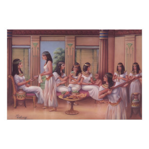 Foto Póster de arte fino de banquete de palacio egipcio