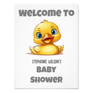 Foto Póster de Bienvenida para Baby Shower - Crea el Tu