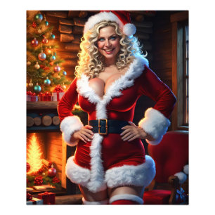Foto Poster de bloques de barras navideñas de Feliz