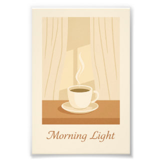 Foto Póster de Café Luz de la Mañana