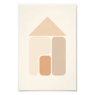 Foto Póster de Casa Abstracta Minimalista
