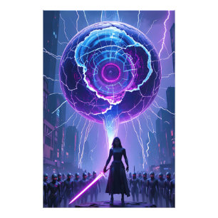 Foto Poster de Ciencia Ficción Metamorfosis - Futurista