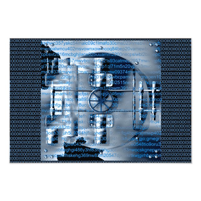 Foto Poster de cifrado digital (Frente)