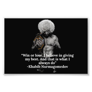 Foto Póster de cita de Khabib