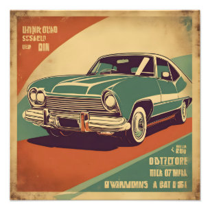 Foto Poster de coches retro