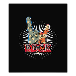 Foto Póster de concierto de banda de Rock Vintage USA 7