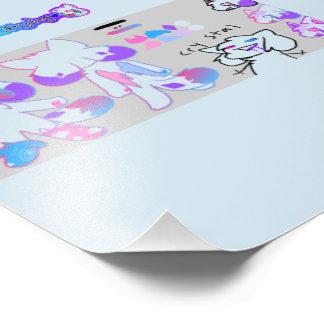 Foto poster de cristal de perro de kittydog