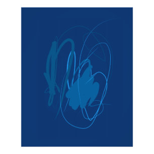 Foto Poster de danza azul