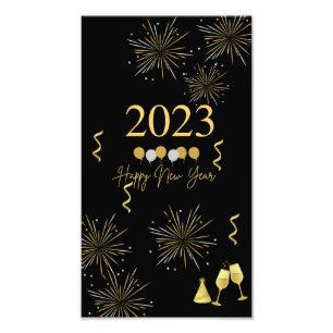 Foto Poster de decoración Fiesta de Año Nuevo