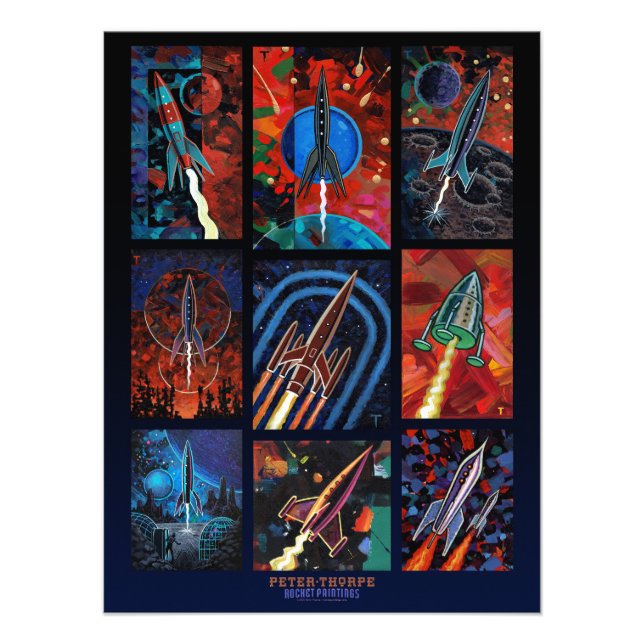 Foto Poster de diez cohetes (Frente)