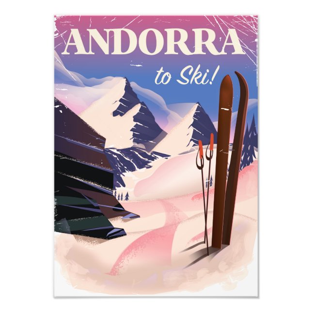 Foto Poster de esquí de Andorra (Frente)