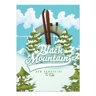 Foto Poster de esquí de Black Mountain New Hampshire