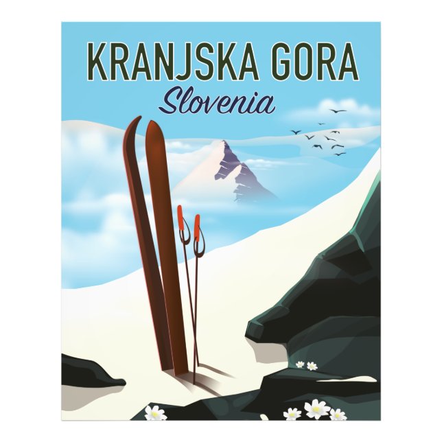 Foto Poster de esquí de Kranjska Gora Eslovenia (Frente)