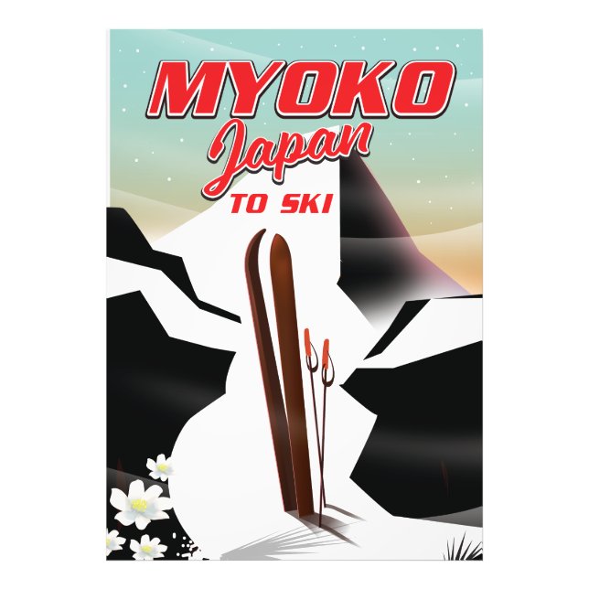 Foto poster de esquí de myoko japan (Frente)