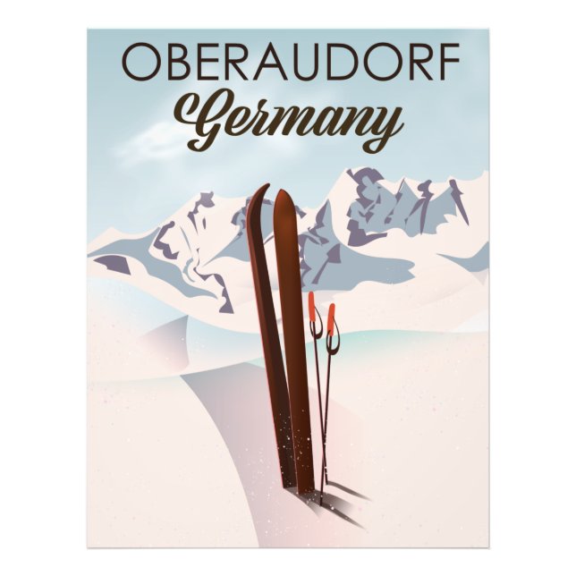 Foto Poster de esquí de Oberaudorf Alemania (Frente)