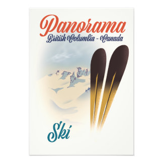 Foto Poster de esquí de Panorama British Columbia Canad