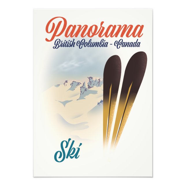 Foto Poster de esquí de Panorama British Columbia Canad (Frente)
