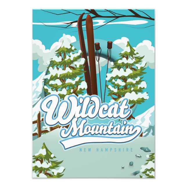 Foto Poster de esquí de Wildcat Mountain New Hampshire (Frente)