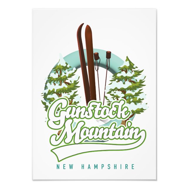 Foto Poster de esquí Gunstock Mountain New Hampshire (Frente)