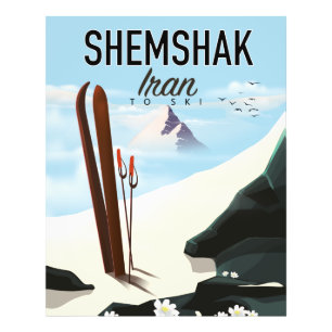 Foto Póster de esquí Shemshak Irán.