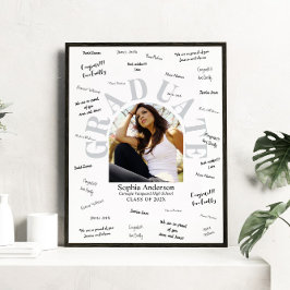 Foto Poster de firma de invitado de graduación