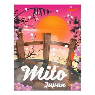 Foto Póster de flor de Mito Japón.