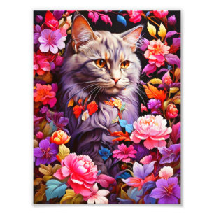 Foto Poster de gato - Decoración de arte en pared