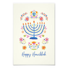 Poster de Hanukkah minnorah