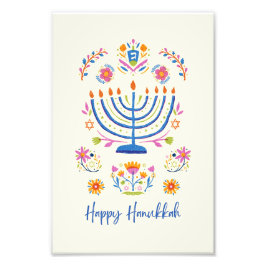 Foto Poster de Hanukkah minnorah