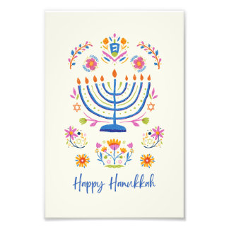 Foto Poster de Hanukkah minnorah