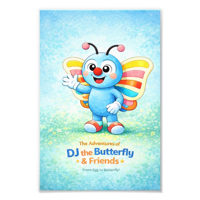 Foto Póster de huevo a mariposa (Frente)
