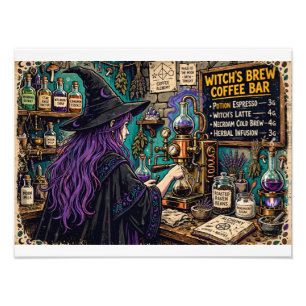 Foto Póster de la Cafetería Witch's Brew Café Arte Mági