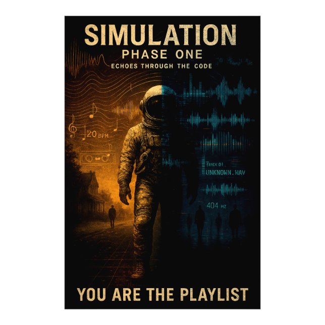 Foto Poster de la fase de simulación uno - Arte Astrona (Frente)