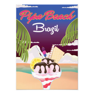 Foto Poster de las vacaciones del Brasil de la playa
