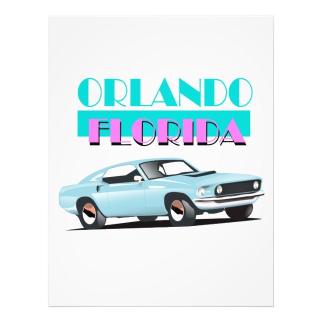 Foto Póster de los 80 de Orlando Florida (Frente)