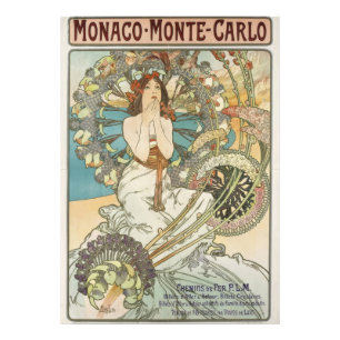 Foto Poster de Mont-Carlo por Alphonse Mucha