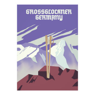 Foto Poster de montaña Grossglockner Alemania.