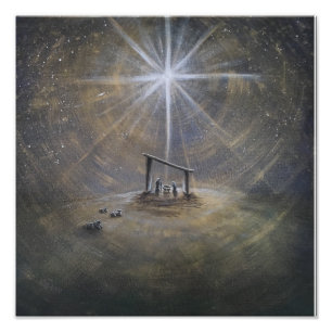 Foto Poster de Natividad Santa, 12 "x12"