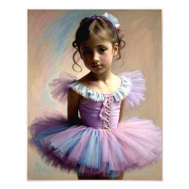 Foto Poster de Niña bailarina con tutú (Frente)
