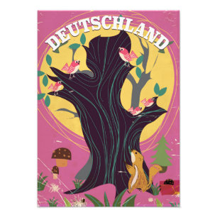 Foto Poster de paisaje de personalizado de época de Deu