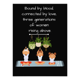 Foto Poster de Pared - Tres generaciones de mujeres en 