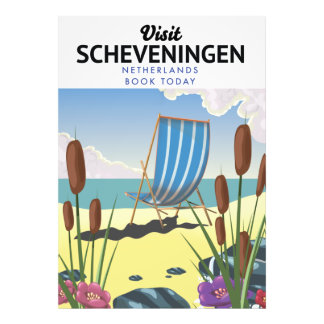 Foto Poster de playa de Scheveningen Países Bajos